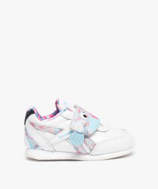 Baskets bébé à scratch Océans - Reebok Poisson arc-en-ciel vue1 - REEBOK - GEMO