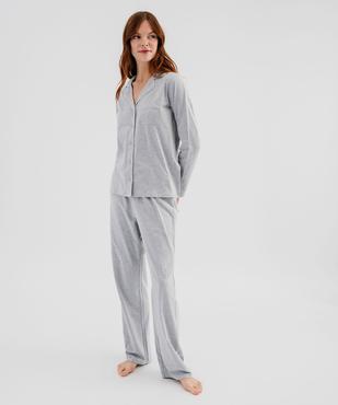 Pyjama deux pièces femme : chemise et pantalon vue7 - GEMO 4G FEMME - GEMO