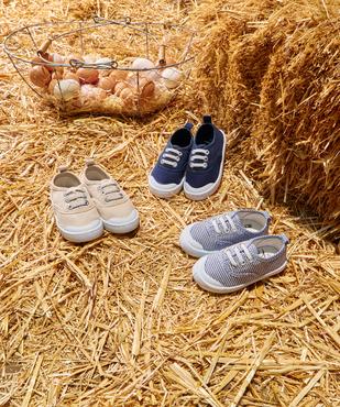 Tennis en toile à lacets élastiques garçon - 5 Miles vue7 - 5 MILES GEMO FOR GOOD - GEMO