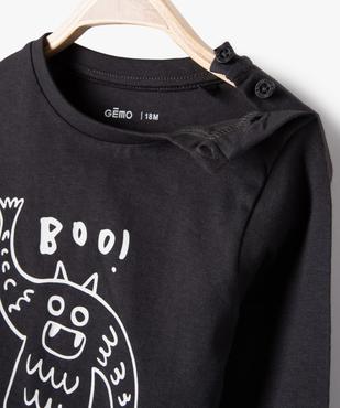 Tee-shirt à manches longues et message humoristique bébé garçon vue2 - GEMO(BEBE DEBT) - GEMO