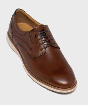 Derbies dessus cuir à semelle sport homme - Pierre Cardin vue5 - PIERRE CARDIN D - GEMO