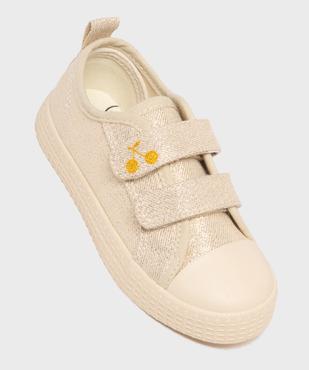 Baskets fille en toile à paillettes avec double scratch vue13 - LOVELY WINGS GEMO FOR GOOD - GEMO