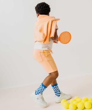 Bermuda en maille avec intérieur molletonné garçon vue15 - GEMO (ENFANT) - GEMO