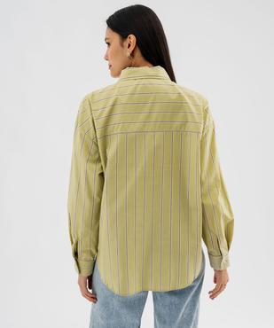 Chemise manches longues à rayures femme vue3 - GEMO(FEMME PAP) - GEMO