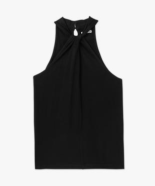 Débardeur femme avec encolure américaine noué devant vue4 - GEMO(FEMME PAP) - GEMO