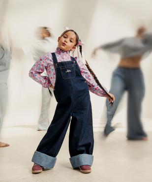 Salopette pantalon jean fille - LuluCastagnette et Alizée vue4 - LULUCASTAGNETTE - GEMO