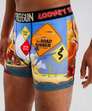 Boxer en microfibre avec motif coyote homme - Freegun X Looney Tunes vue2 - LOONEY TUNES - GEMO