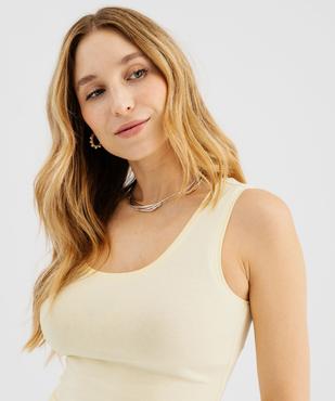 Débardeur à col rond femme vue2 - GEMO 4G FEMME - GEMO