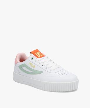 Tennis femme à détails colorés fermeture lacets – Fila Milena vue2 - FILA - GEMO