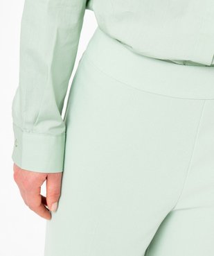 Pantalon de tailleur fluide à taille haute et plis femme vue2 - GEMO(FEMME PAP) - GEMO