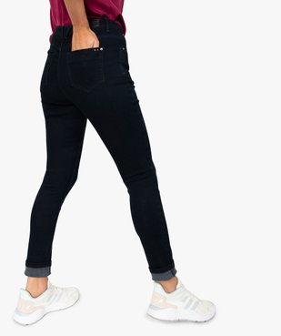 Jean femme coupe slim contenant du polyester recyclé vue3 - GEMO 4G FEMME - GEMO