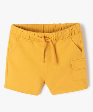 Bermuda en maille souple à poche cargo bébé garçon vue1 - GEMO(BEBE DEBT) - GEMO