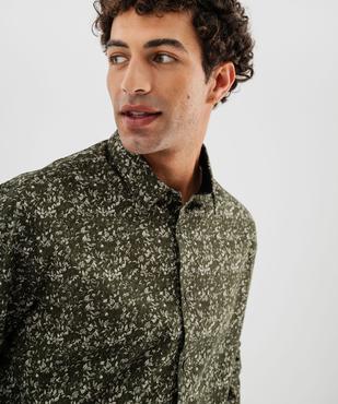 Chemise à motif feuillage homme vue2 - GEMO 4G HOMME - GEMO
