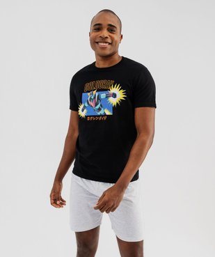 Pyjashort en coton imprimé homme - Goldorak vue1 - GOLDORAK - GEMO