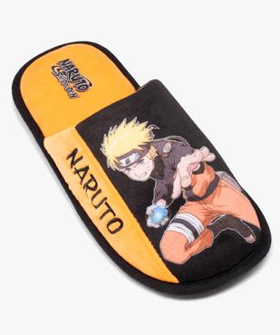 Chaussons homme imprimés et moelleux en velours - Naruto vue1 - NARUTO - GEMO