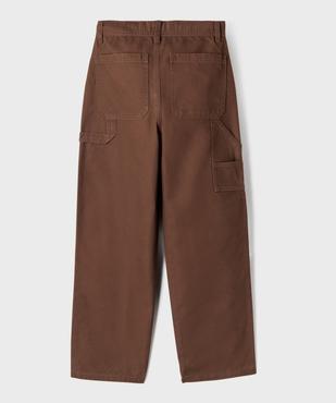 Pantalon loose multi-poches avec taille ajustable garçon vue3 - GEMO (JUNIOR) - GEMO