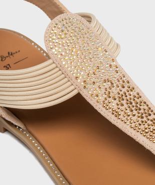 Sandales à entredoigts ornées de strass femme vue6 - VALENTINA BALDA - GEMO