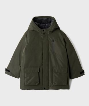 Parka à capuche avec doublure douillette garçon vue1 - GEMO 4G GARCON - GEMO