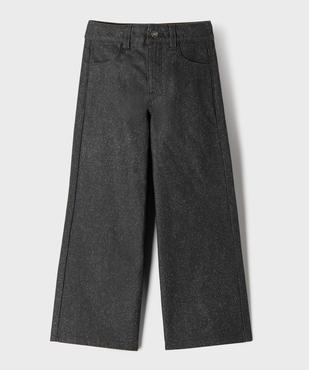 Jean Wide leg pailleté fille vue1 - GEMO (ENFANT) - GEMO
