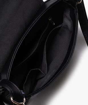Sac femme forme besace avec clous métalliques vue3 - GEMO (ACCESS) - GEMO