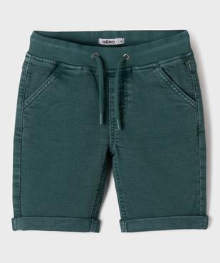 Bermuda en coton stretch facile à enfiler garçon vue3 - GEMO (ENFANT) - GEMO