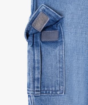 Jean cargo à taille élastique imprimé garçon - Camps United vue4 - CAMPS - GEMO