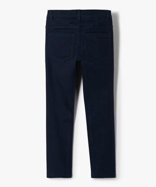 Pantalon garçon coupe skinny en toile extensible vue3 - GEMO 4G GARCON - GEMO