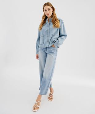 Jean Cropped Wide leg taille haute femme vue6 - GEMO 4G FEMME - GEMO