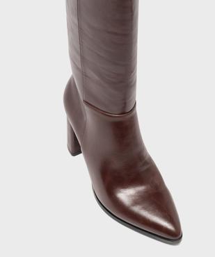 Bottes à haut talon et bout pointu femme vue5 - FOLLOW ME G4G - GEMO