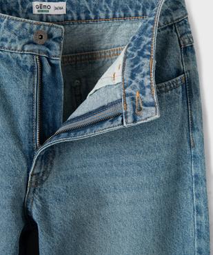 Jean straight en denim 100% coton fille vue1 - GEMO 4G FILLE - GEMO