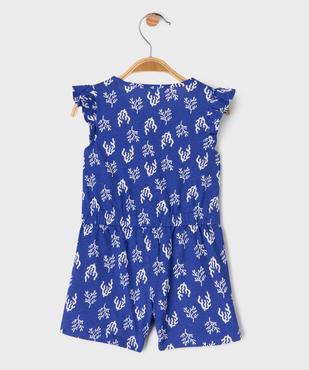 Combishort sans manches en jersey de coton imprimé bébé fille vue8 - GEMO 4G BEBE - GEMO