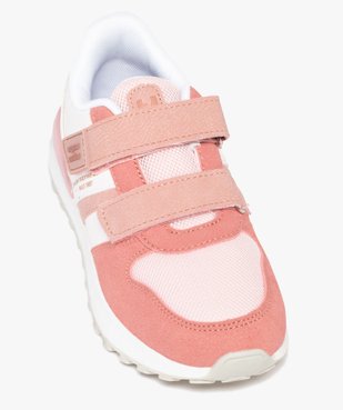 Baskets fille running rétro avec paillettes et scratch - Hobiz vue5 - HOBIZ - GEMO