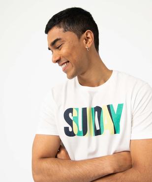 Tee-shirt homme imprimé à manches courtes vue2 - GEMO (HOMME) - GEMO