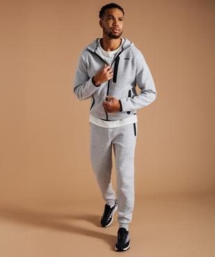 Pantalon de jogging avec poches zippées homme vue6 - GEMO (HOMME) - GEMO
