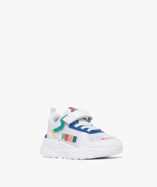 Baskets garçon en mesh et à scratch avec semelle épaisse - Puma vue2 - PUMA - GEMO