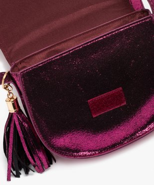 Sac pailleté forme besace avec bandoulière fille vue3 - GEMO (ENFANT) - GEMO
