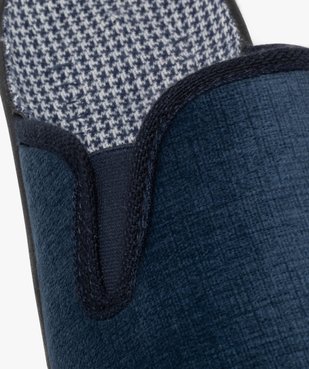 Chaussons homme mules confort en velours intérieur motif à carreaux vue6 - G'FLEX GEMO FOR GOOD - GEMO