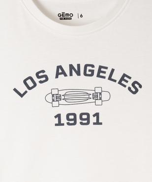 Tee-shirt manches courtes en coton imprimé garçon vue2 - GEMO 4G GARCON - GEMO