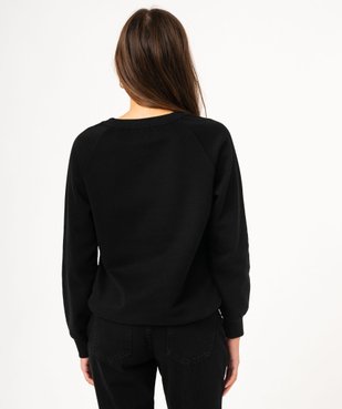 Sweat molletonné avec boutons fantaisie femme vue3 - GEMO(FEMME PAP) - GEMO