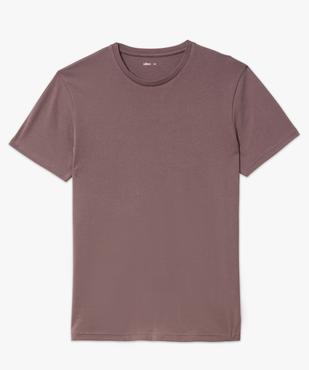 Tee-shirt à manches courtes et col rond homme vue4 - GEMO 4G HOMME - GEMO