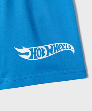 Pyjashort avec motif voiture de course garçon - HotWheels vue4 - HOT WHEELS - GEMO