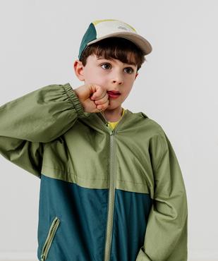 Blouson à capuche imperméable à zip magnétique garçon vue6 - GEMO 4G GARCON - GEMO