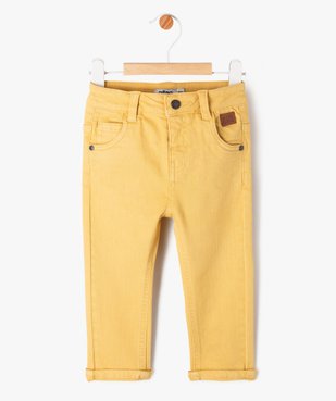 Pantalon slim en toile extensible bébé garçon vue1 - GEMO 4G BEBE - GEMO