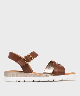 Sandales à talon compensé et semelle sport femme - Valentina Baldano vue1 - VALENTINA BALDA - GEMO