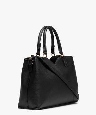 Sac à main bimatière avec breloque pochette et bandoulière amovible vue2 - GEMO (ACCESS) - GEMO