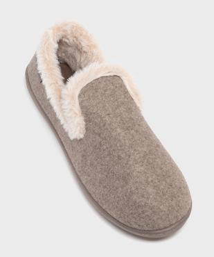 Chaussons enveloppants doublés fourrure imitation femme - Isotoner vue5 - ISOTONER - GEMO