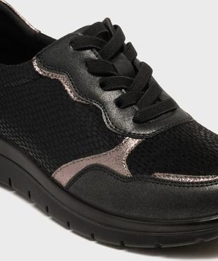 Baskets confort à lacets élastiques et semelle à mémoire de forme femme - g'flex vue6 - G'FLEX - GEMO