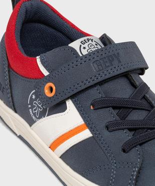 Baskets à scratch avec empiècements contrastants garçon - Gepy vue6 - GEPY - GEMO