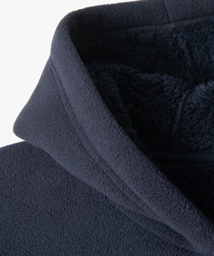 Sweat à capuche polaire avec doublure sherpa garçon vue4 - GEMO (JUNIOR) - GEMO
