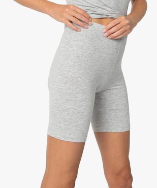 Legging court en maille extensible femme vue2 - GEMO 4G FEMME - GEMO